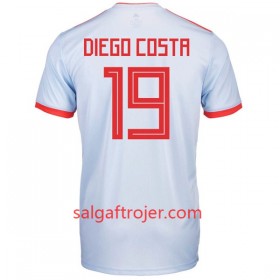 Spanien Fodboldtrøjer Diego Costa 19 Udebanesæt VM 2018